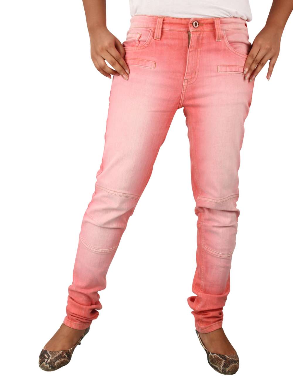 PINK SLIM FIT JEANS FOR COLORFUL WOMEN (WOMEN'S JEANS-PFL-638), 98% Cotton  2% SPANDEX DENIM, 11.00 OZ- RFD – Piangka Fashion Limited.